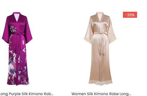 Extended Silk Robes: Draped in Elegance